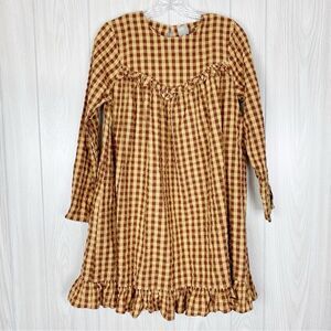 ASOS | Gingham Ruffle Baby Doll Mini Dress Size 4